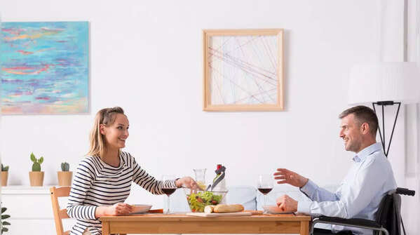 Confident person setting boundaries