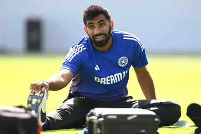 Jasprit Bumrah practices in Edgbaston nets