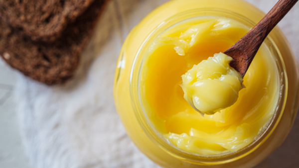 Bowl of ghee.