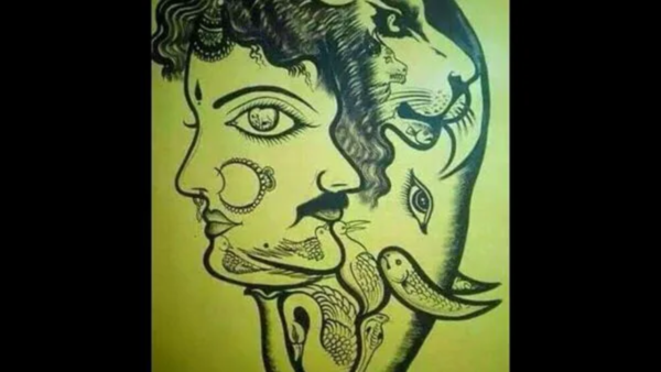 Hidden animals in the optical illusion